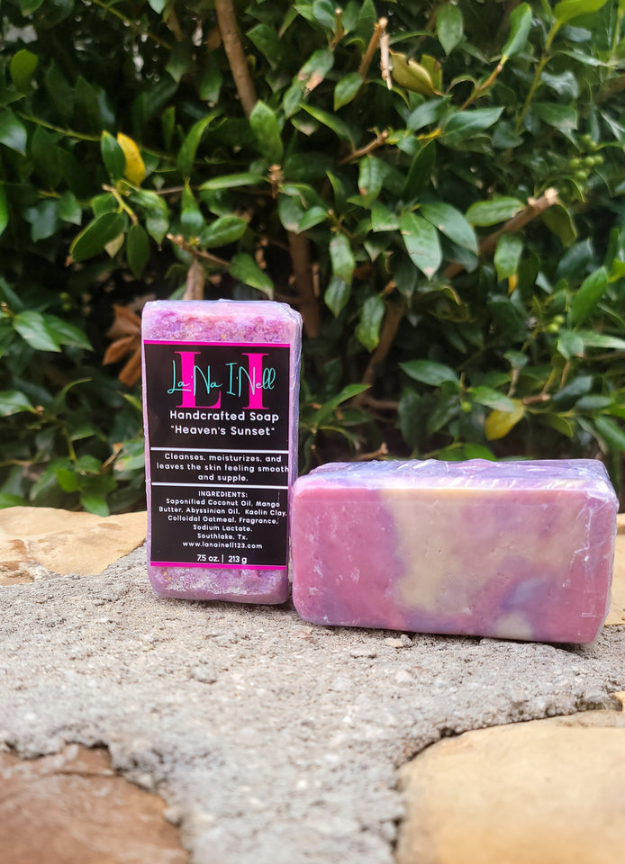 Handcrafted Soap "Heaven's Sunset" 7.5oz La'Na I'Nell, LLC 